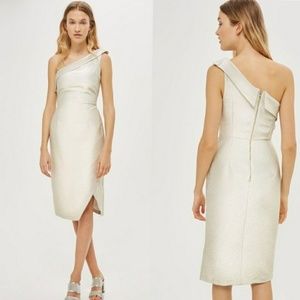 Topshop one shoulder dress